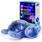 Cloud B Proyector de los fondos marinos con luz nocturna relajante con sonidos reconfortantes | Brillo ajustable | 3 colores | Apagado automático | Turtle Musical Night Light Tranquil Tortuga Morada