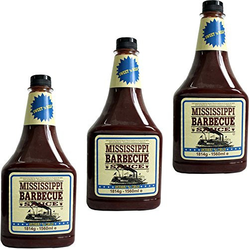Mississippi Barbecue Sauce Sweet'n Mild 3 x 1560ml (Grill-Sauce)