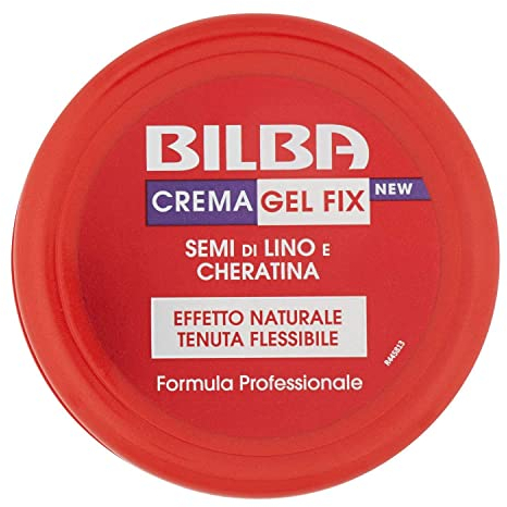 Bilba Cera con Semi di Lino e Cheratina, Cera Fix Modellante a Tenuta Flessibile, Formula Professionale, Dona Volume e Lucentezza, Ottima per Fissare l'Acconciatura, 100ml