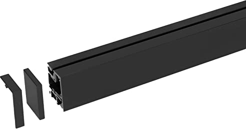 Linero Mosaiq Relingsystem Länge 600 x 32,9 x 41,5 mm schwarz Küchenreling von Sotech
