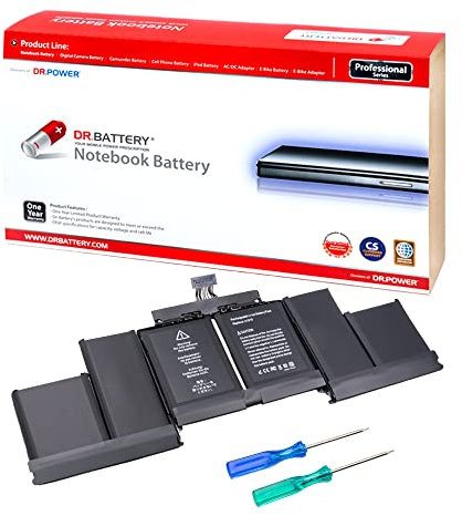DR. BATTERY A1618 A1398 Laptop Battery Compatible with Apple MacBook Pro Retina 15 [Mid 2015 Year ONLY] [11.36V/99.5Wh]