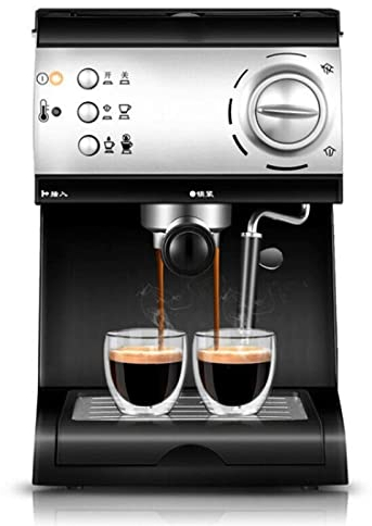 Macchine da caffè da incasso Macchina per caffè espresso semiautomatica a vapore ad alta pressione ForHome Macchina per caffè con bolle di latte commerciale (Colore: Schwarz, Dimensioni: AU) (Black U