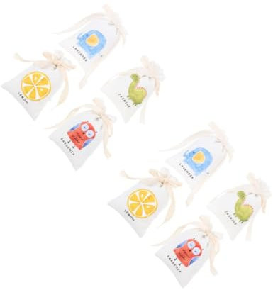 2 Series Bolsitas Aromáticas De Lino Caricaturas Y Fragancia Saco Perfumado Multiusos para Hogar Oficina Y Automóvil 4 Piezas*2