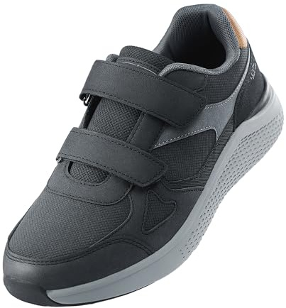 LEOSS ORIGINAL Minimalistes Homme Running Basket Sneaker Confortable Fitness Léger Respirant (Noir, 44 EU, MLE255066-1)