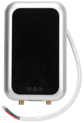 Aoaoy 9 KW Scaldabagno elettrico istantaneo scaldabagno elettrico mini scaldabagno automatico con temperatura costante e display per casa, cucina, bagno, 240 V