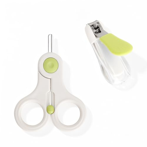 1 Set (2pcs) Baby Nagelklippare Babynagelsax Och Nagelklippare för Barn | Barnnagelklippare Med NagelfåNgare Ingen Splash FingernagelkläMma Ergonomisk Barnnagelklippare FöR Skonsam NagelvåRd