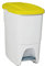 Denox Poubelle à pédale Blanc 25 L (39,3 x 27 x 42 cm)