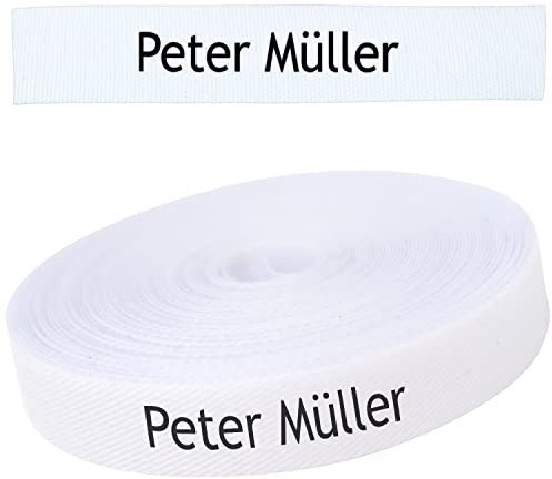 Namensaufkleber Kleidung, Personalisierbare Bügeletiketten, Kleidung Namensetiketten Thermo-Klebstoff. Namensetiketten kinder, Etiketten Schule. (80% Baumwolle, 20% Polyester) (100 stück)