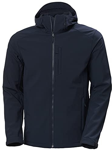 Helly Hansen Mens Paramount Hooded Softshell Jacket, M, Navy