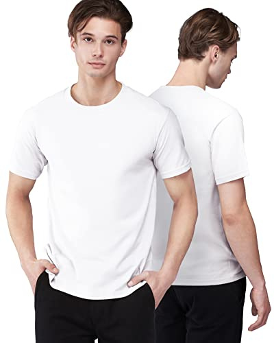 T-Shirt Homme | Lots Économiques | 100% Coton | Lot T-Shirts Manches Courtes | Tshirt Basique | Casual - Gym - Sport - Ville | Idée Cadeau Multipacks | Lot de 2 | Lot de 3 | Lot de 5 | sans Logo