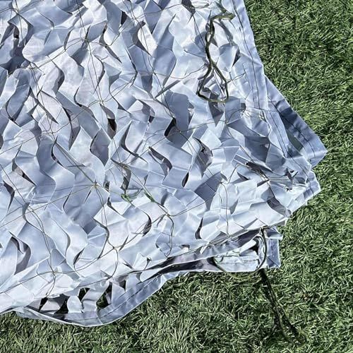 TZYYAO Grey Camouflage Netting, 1/2/3/4/6/7/8/10m Sunscreen Shade Net,Military Reinforced Camouflage Net,for Camping Hunting Decoration Fence Car Cover,Outdoor Privacy Net,Grey-1x10m/3.3x32.8ft