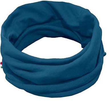 TMK Multifunktionaler Halswärmer, Unisex, 100 % Baumwolle, Artikelnummer 1212, dunkelblau, One size