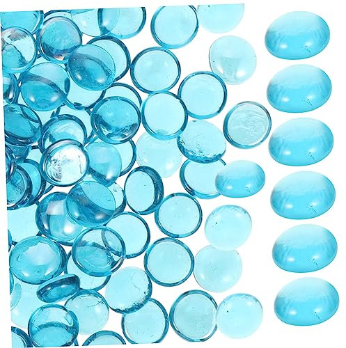 BESPORTBLE De Résistantes Au Feu pour Décoration De Cheminée Aquarium Et Aménagement Paysager Couleur Bleu