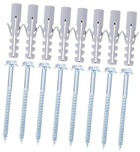 MUCKLILY 10sätze Tv Montageschrauben Teiliges Mit Dehnschrauben Und Dübel Für Tv-halterungen Und Dunstabzugshauben Robuste Wandanker Für Stabile Montage Und Einfache Installation