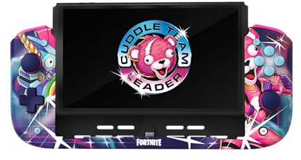 CRKD Nitro Deck - Professional Handheld Deck with Zero Stick Drift for Nintendo Switch and Switch OLED (Cuddle Team Leader Fortnite Edition)