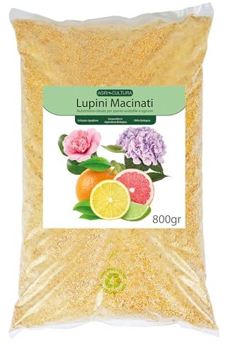 AGRI-CULTURA® | Lupini macinati per limoni, Agrumi e acidofile | I Lupini Favoriscono uno Sviluppo Rigoglioso delle Foglie, dei Fiori e dei Frutti 【 800 Gr】