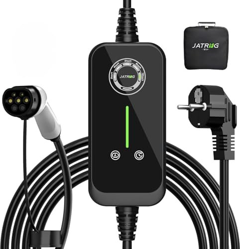Câble de Charge JATRHG Type 2 3,6KW pour véhicules électriques, Chargeur Mobile pour Voiture, Station de Charge Murale Mobile, 16A, 10 mètres.