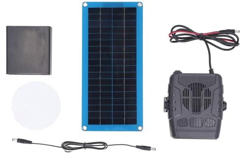 Solpanel växthusvärmarsats | Soldrivna växthusvärmare | 30 W bärbar monokristallin solpanelvärmare | vinter fjäderfävärmare för hönsvärmare