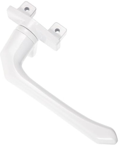 LIFKOME Manijas de la ventana de aluminio abrelatas Mango de la ventana manivela de la ventana de la operador de ventana abatible herrajes para ventanas aleación de aluminio blanco