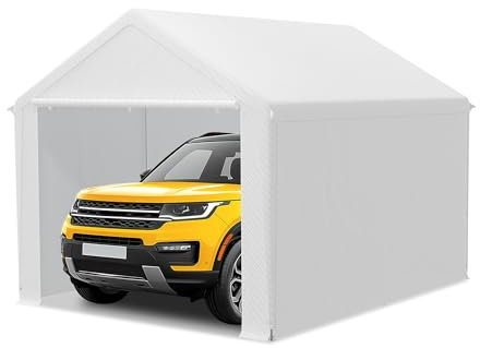 LILIIN Telo di copertura resistente all'inverno, stabile, con tetto in polietilene (170 g/m²) per auto, SUV e camion, copertura garage UV, come tenda di stoccaggio