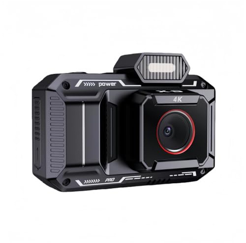 Tosuny Cámara Digital 4K para Fotografía, Cámara Vlogging WiFi de 65MP con Pantalla HD de 2.88, Zoom Digital 18X, Enfoque Automático, Flash LED, Visor Óptico, Filtros, para Viajes (Black)
