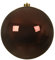 Kaemingk Weihnachtskugeln Kunststoff 20cm x 1 Stück Christbaumkugeln XXL bruchsicher Dunkelbraun Rotholz