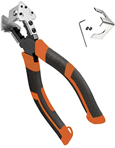Ciseaux à Bandes de Caoutchouc Biseautées en V, Pince Coupante à 90 Degrés, Avec Poignée Antidérapante, Ciseaux pour la Construction de Bandes d'étanchéité pour Portes et Fenêtres (Biseautées en V)