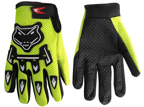 JAGASOL Kids Dirt Bike Gloves, Kids & Youth Power Sports Riding Gloves for Motorcycle, BMX, Mountain Bike, ATV, Full Finger Children Gloves for Outdoor Sports Cycling Camping Fishing