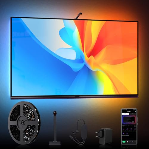 Lumtang Rétroéclairage LED 5 m, appareil de picking couleur pour TV et PC de 65 à 70 pouces, contrôle par application Bluetooth