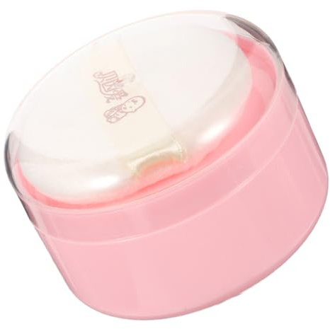 CLISPEED Caja de Polvo para Puff Pequeña con Esponja Contenedor Portátil para Polvo para Polvo Corporal y Talco para Bebés