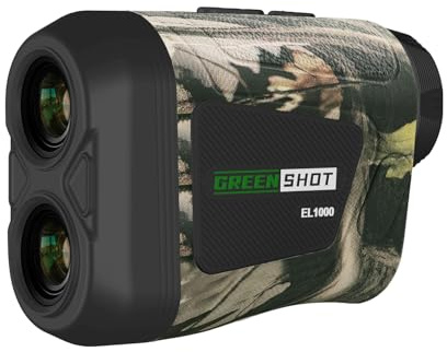 GREEN SHOT Range Finder for Hunting - 1200 Yards Golf Rangefinder with Slope Switch, Flag Lock, Speed Mode, Waterproof Rechargeable Hunting Range Finder, Ideal for Archery, Golf, Bow Hunter