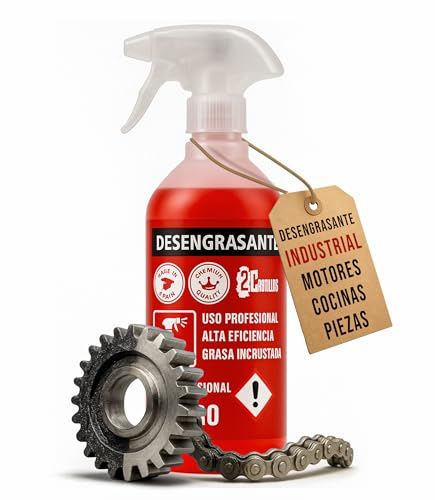 Desengrasante Profesional Multiusos 1L Limpieza Industrial Talleres Coches Hornos Cocinas Suelos Potente Contra Grasa Incrustada Seguro Metales Plásticos Motor Náutica Sin Dañar Superficies (1 Litro)