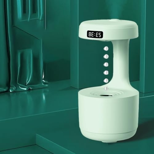 Gdfnmogo Humidificador de aire antigravedad de 800 ml con función de difusor de aroma, alimentado por USB, humidificador de escritorio de 5 W para dormitorio, oficina, coche