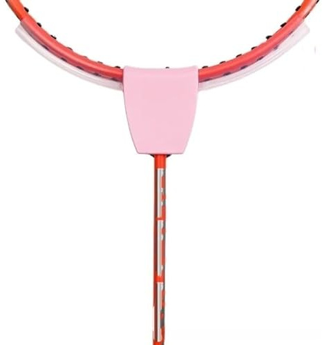 WANGBINGXING Badminton Set Raqueta de bádminton for Adultos y niños, Profesional, Ultraligera Duradera, Ideal for Entrenamiento Deportivo Nocturno al Aire Libre(Orange2 badmintons)
