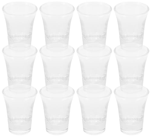 NUOBESTY Lot de 24 calices en verre pour services religieux, plateaux de communion standard, verres à expresso et à whisky, pour usage domestique et événementiel, 15 ml