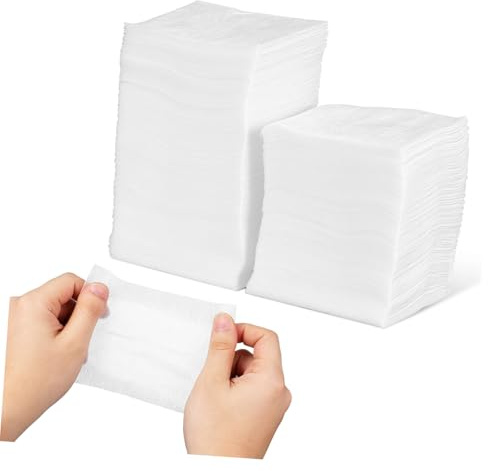 Healifty Discos de Algodón para Tónico Facial Elásticos 2 Paquetes de 200 Unidades Almohadillas Faciales Suaves para Compresas Húmedas y Desmaquillar el Rostro
