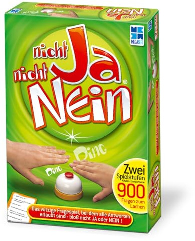MEGABLEU | Nicht Ja Nicht Nein | Gesellschaftsspiele für die Familie | Kommunikatives Spiel | Kreativ Fragen beantworten | Familienspiel | Witziges Fragespiel | Für 2-6 Spieler ab 7 Jahren