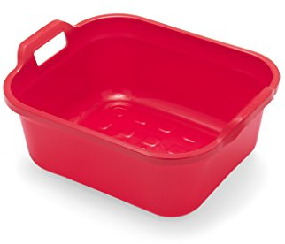 Addis Large Washing Up Bowl 10L Capacity In Roasted Red, 39 x 32 x 14 cm