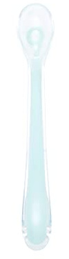 Babymoov Cuillère en Silicone pour Bébé 1er Age Bleu Azur