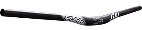 Funn Full On Mountain Bike Handlebar with Bar Clamp 31.8mm and Width 785mm, Tough and Lightweight Alloy Riser Handlebar for MTB, BMX and Road Bike, Rise 15mm MTB Handlebar (Black)