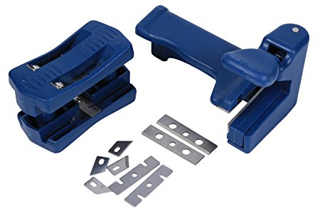 Kantenanleimmaschine Trimmer Mini für Kunststoff PVC, Sperrholz und Melamin – Holzkante Band Cutter, Manueller Holzbearbeitungswerkzeug für Carpenter Hardware
