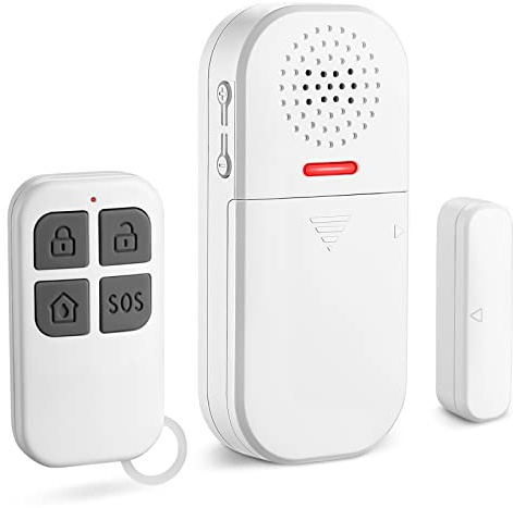 WSDCAM 130dB Loud Door Alarm Adjustable Volume, 5 Feature Modes Door Alarms for Kids Safety Home Security Pool Safety Alzheimers Door Window Open Sensor Wireless Door Alarm with Remote