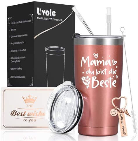 Livole 350 ml rostfritt stål kaffe to go mugg