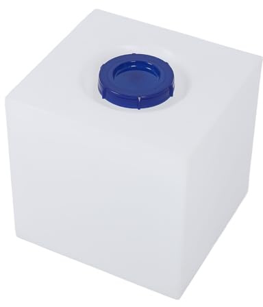 Akozon Fresh Water Holding Tank, 8 Gallon RV Water Holding Tank 12,8 X 12,4 X 12,0 i Livsmedelsklassad LLDPE Färskvatten Lagringstank för Trailer Camper Boat Yacht