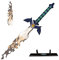 Eroberer Link's Decayed Master Schwert Samurai Schwert Skyward Schwert Japanische Anime Schwert Spiel Cosplay Broken Sword Metall
