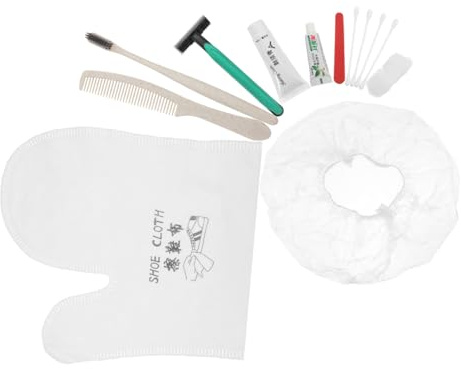 VALICLUD Kit Hygiène Jetable Hôtel 24 Pièces Brosses à Dents Naturelles Soins Bucco-dentaires En Paille De Blé Fournis Essentiels Voyage Maison D’hôtes Accueil