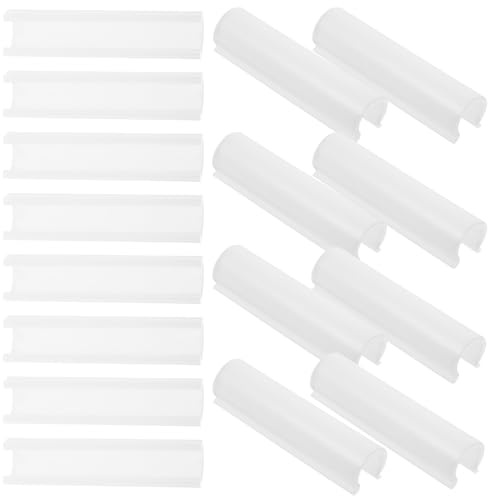 SEWACC 32 Pinzas para Tubos de Invernadero de 19 MM Clips para Película de Invernadero de Plástico Resistentes y Duraderos Kit para Fijación Agricultura y Protección de Plantas