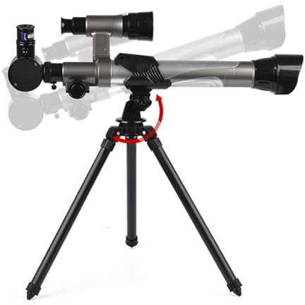 Kinder-Teleskop, 50 mm Öffnung, Refraktor-Teleskope mit Stativ, wissenschaftliche und pädagogische Erforschung Spielzeug für Kinder