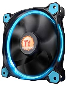 Thermaltake - Riing 14 - Ventilateur PC (12V - 28.1 dB - diam: 14cm - 1400 RPM) Bleu