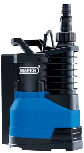 Draper 400W Portable Submersible Water Pump |Max Flow Capacity 9000 l/h Electric Pump | Thermal Overload Protection | Integrated Float Switch |10M Cable Draining Pump| 98917